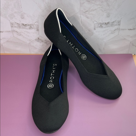 Rothy's Black Flats Size 9 - Picture 3 of 6
